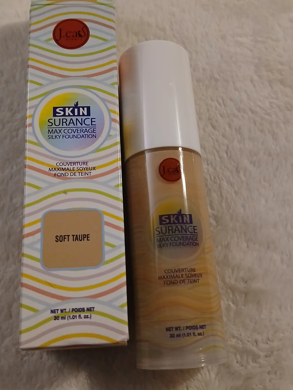 💚 J.Cat Skin Surance Max Coverage Silky Foundation [Soft Taupe] SSF109